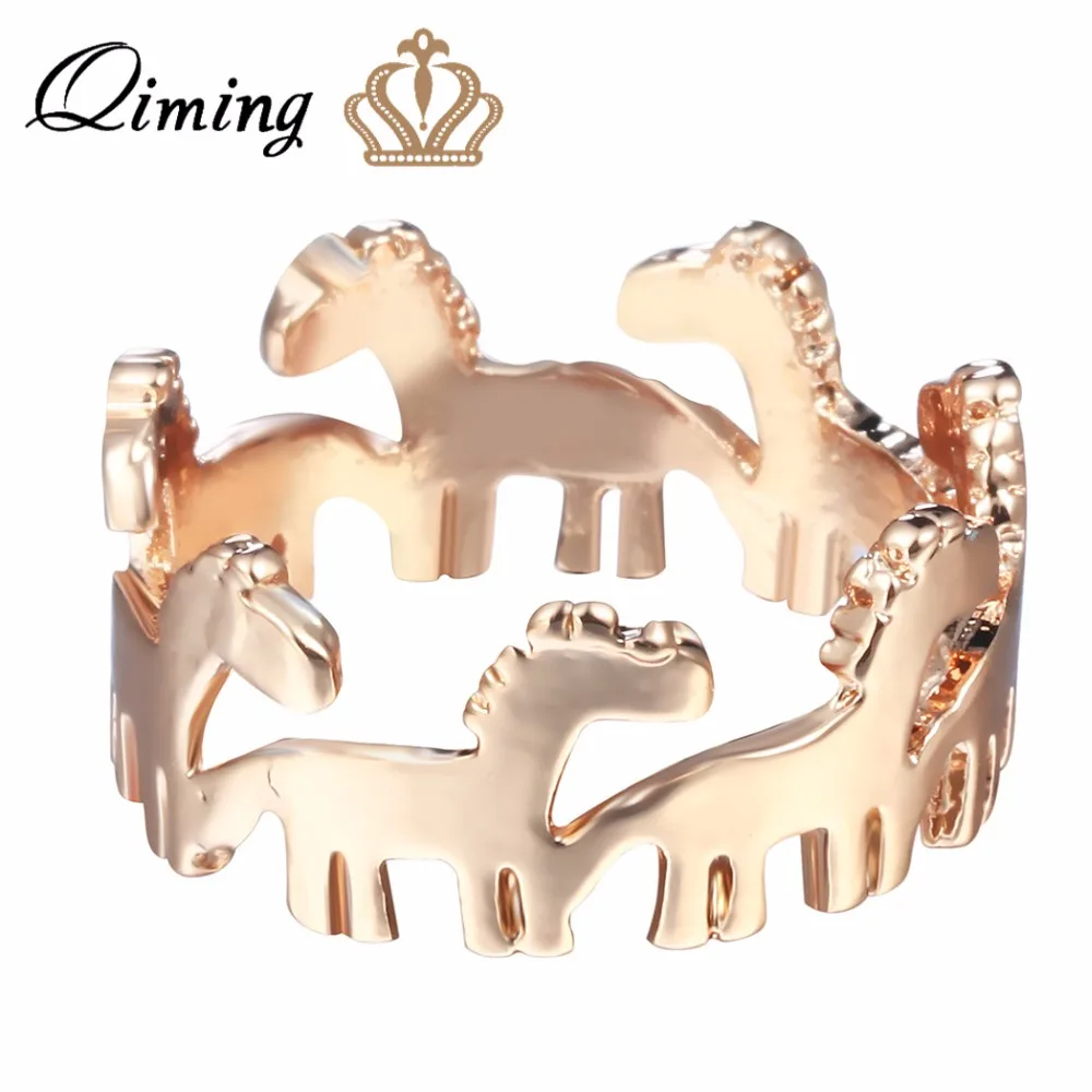 Женское кольцо с изображением лошади QIMING Animal Dala богемное лошади|horse rings jewelry|ring