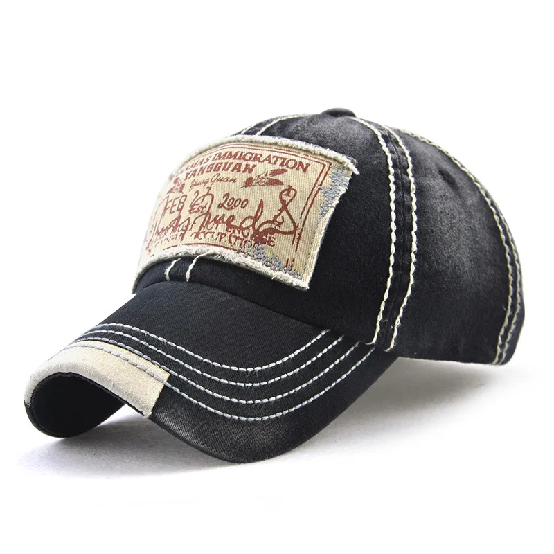 Weens Pure Guava Casquette Fashion Vintage Baseball Cap Cowboy Baseball Hat Casual Sun Hat Unisex Black