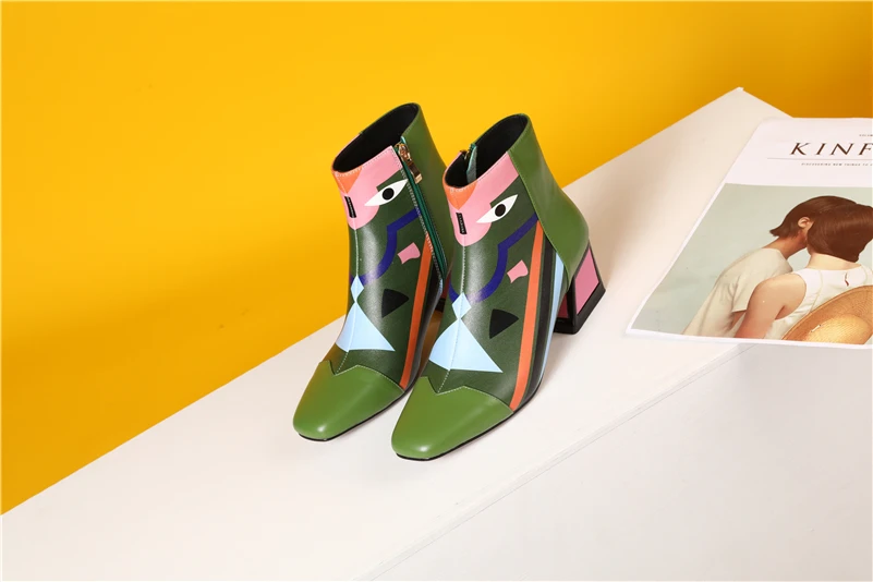 FEDONAS/модные брендовые женские зимние ботильоны; теплая женская обувь на высоком каблуке; женские свадебные туфли-лодочки; классические ботинки из натуральной кожи