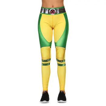 

Jessingshow Women Leggings Female Pants Workout Leggins Yellow Casual Sexy Printed Fitness Legging Plus Size Women Trousers