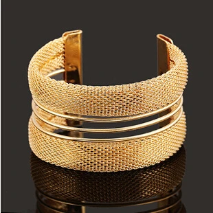 Модные золотые серебряные браслеты в стиле панк хип-хоп, браслет для женщин, бижутерия, модные аксессуары - Окраска металла: Gold Style 6