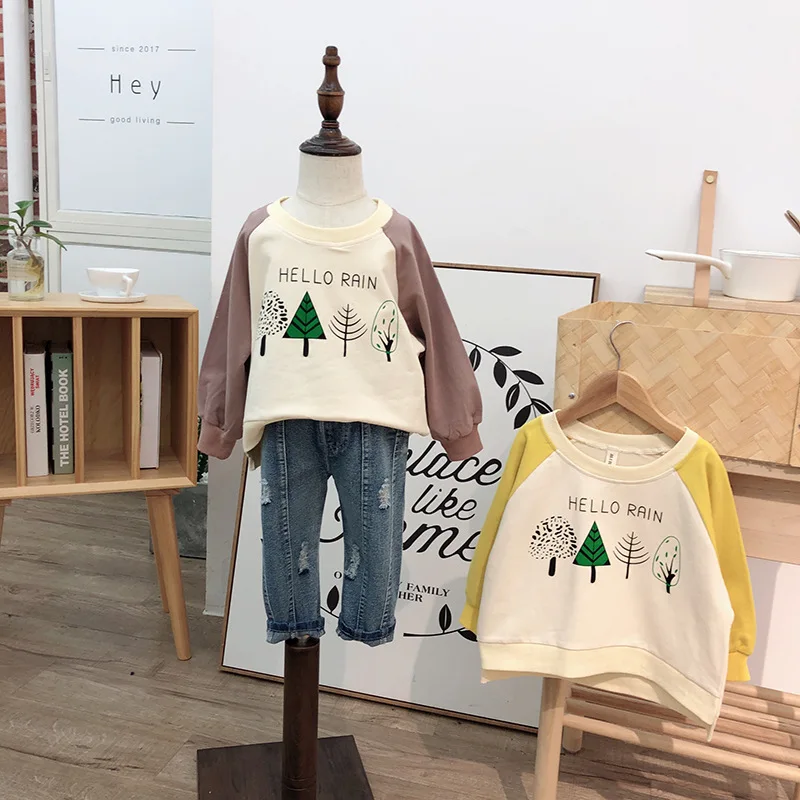 2019 Spring Autumn New Baby Clothes Kids Long Sleeve T Shirt Children's Printed Tee Toddler Cotton Girls Top Tees | Детская одежда
