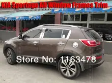 For KIA Sportage 2011 2012 2013 2014 2015 Stainless Steel All window Frame trim new