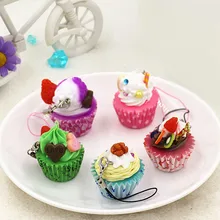 5 шт. искусственный кекс, кухня торт питания кулон, Рождество День Рождения украшения свадебный подарок раннее образование для детей