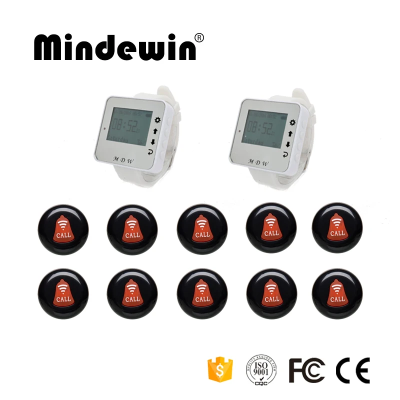 Mindewin горячая Распродажа Беспроводная система вызова в очереди ресторане