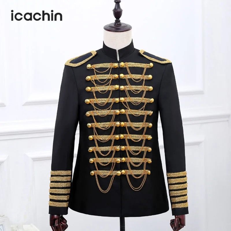 Jackets Men Performance Winter Jacket Men Stage Wear Blazer Masculino Blazer Hombre Concert Costume Singer Dancer Men Jacket Jackets Men Performance Winter Jacket Men Stage Wear Blazer Masculino Blazer Hombre Concert Costume Singer Dancer Men Jacket