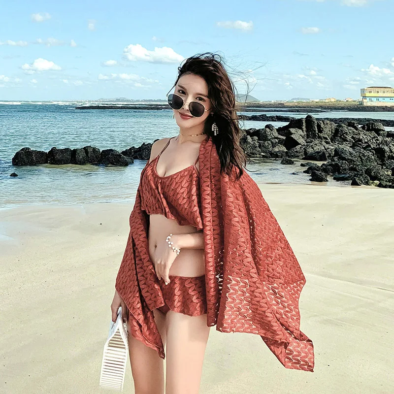 

Separate Swimsuits Bikini Plus Size Swimwear For Womens Bathing Suit 2019 Ladies Sexy Swimsuit Tankini Tightening Three Piece