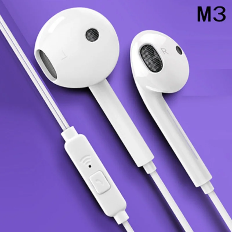 3 5 мм наушники проводные музыкальные Стерео Игровые с Micphone для iPhone Xiaomi Huawei