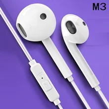 3.5mm fone de ouvido com fio fones música fones de ouvido estéreo jogos com micphone para iphone xiaomi huawei esporte fone(China)