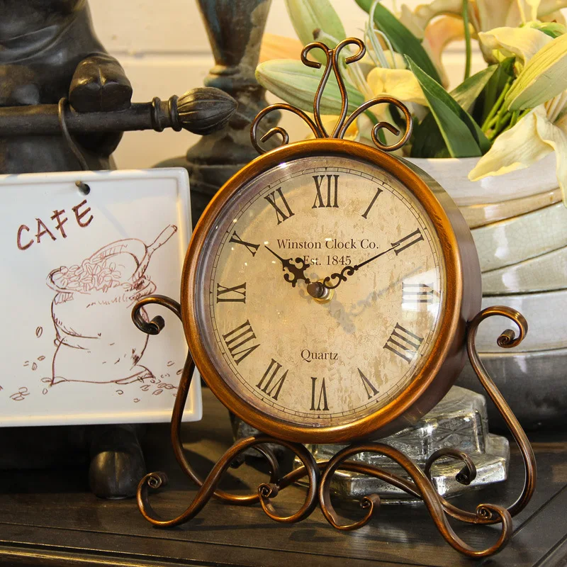 

Best-selling Europe type restoring ancient ways art retro clock clock sitting room the bedroom wall clock 12 kinds of style