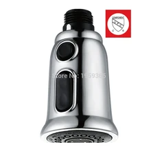 Hohe qualität 2 Funktion Modi Küche Dusche Herausziehen Spray Küchenarmatur Ersatz Nickel Gebürstet Chrom Überzogene