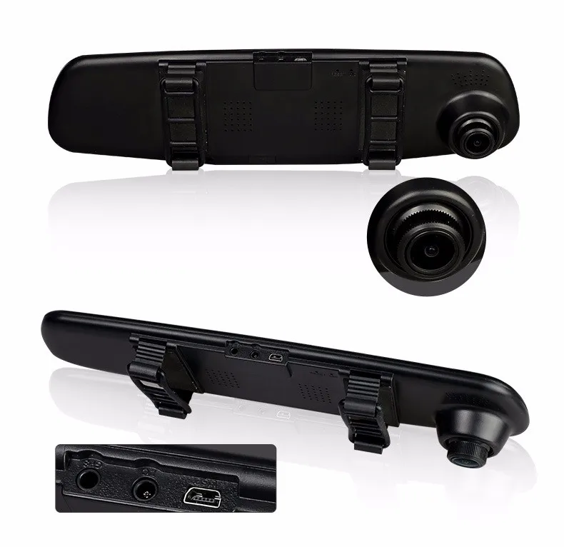 Cemicen 4,3 дюймов Full HD 1080P Автомобильный видеорегистратор Камера авто зеркало заднего вида цифровой видеорегистратор двойной объектив регистратор видеокамера