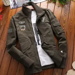 2018 новый модный бренд куртка Для мужчин одежда тенденция Военная Slim Fit Высококачественные Тактический Повседневное Орел Для мужчин s