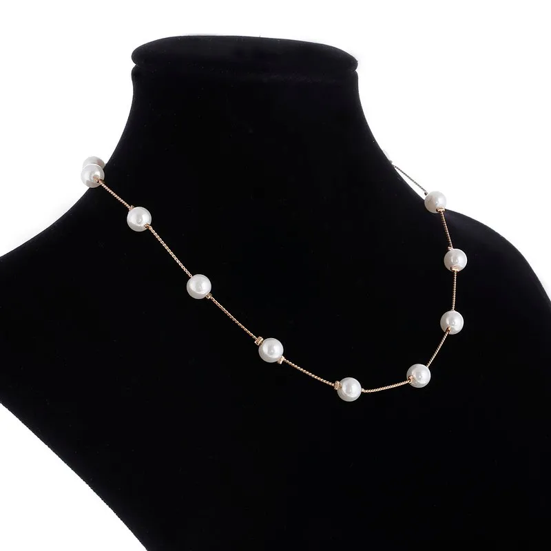 Hesiod ожерелья из искусственного жемчуга и подвески винтажные женские колье ожерелье золотого цвета модные ювелирные изделия для женщин подарок для друзей