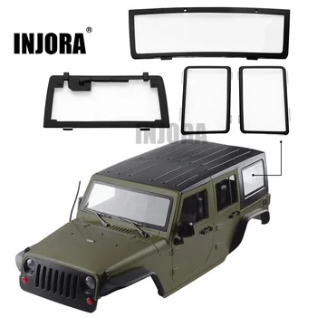 

INJORA 4PCS RC Car Windows for 1/10 RC Crawler 313mm Wheelbase Jeep Wrangler Body Shell Axial SCX10 & SCX10 II 90046 90047