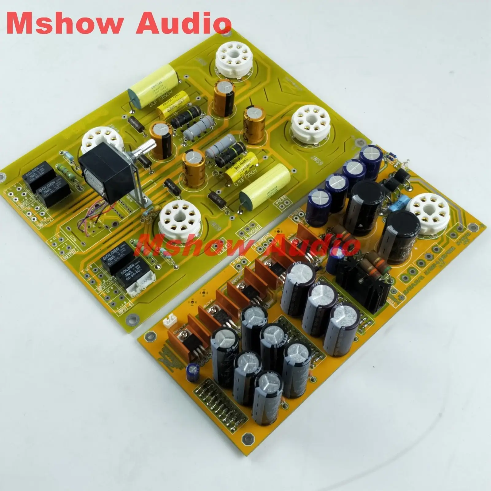 

Famous circuit 6SN7 Tube preamplifier DIY KIT refer Cary AE-1 preamp HIFI audio option bare pcb board pre-amp