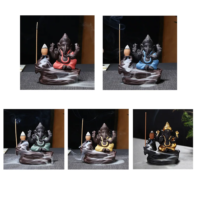 Горелка для благовоний слон Бог конусы держатель палочек украшение дома | Дом и