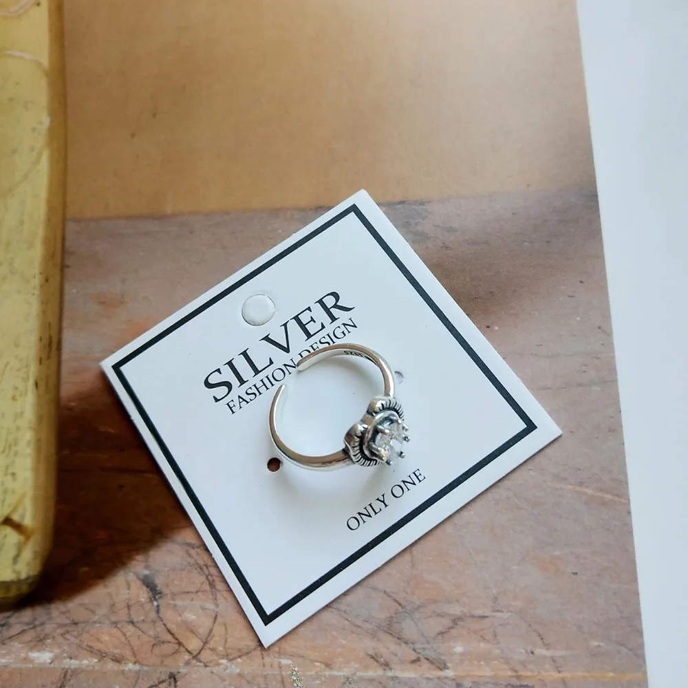 ЦИРКОНИЕВЫЕ кольца из стерлингового серебра 925 пробы, винтажные простые дизайнерские таинственные черные Кольца Wild для женщин, очаровательные ювелирные изделия, подарок на праздник
