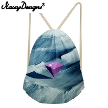 NOISYDESIGNS пирамида, рюкзак с принтом на шнурках для женщин Сумка-тоут строка сумки на плечо для подростков Сумочка унисекс Mochila