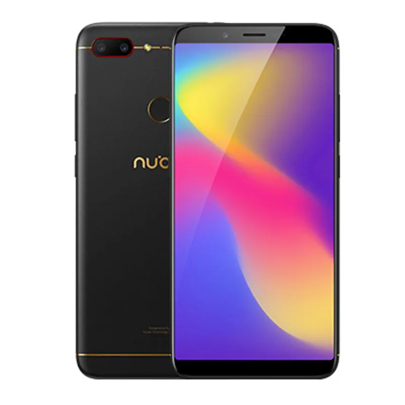 Мобильный телефон Nubia N3, 4 Гб ОЗУ, 64 Гб ПЗУ, 5000 мАч, 6,01 дюймов, Восьмиядерный процессор Snapdragon 450, двойная задняя камера, отпечаток пальца, ID, смартфон - Цвет: Black