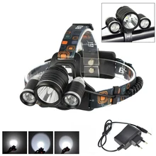 6000LM 3X XML T6+ 2 R5 светодиодный Rehargeable 18650 налобный фонарь велосипедный светильник фонарь+ AC