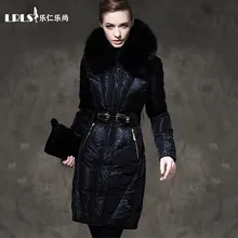 Royalcat luxury Down Coat 2016 Winter Jacket Women Down jackets Fur Hood thicken long Duck down coats Women’s outerwear Parka