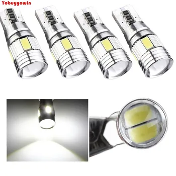 

4 x T10 Canbus W5W 5630 6SMD Auto Vehicule Ampoule LED Voiture Lampe 194 168 Blanc Pur(6000-6500k)12V