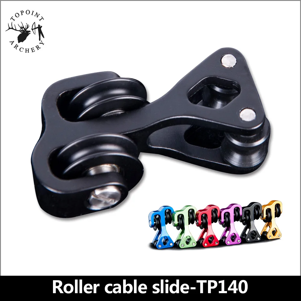 

TOPOINT Aluminum Archery Cable Slide Compound Bow String Splitter Roller Glide Replacement BowString Separator Arrow Pulley