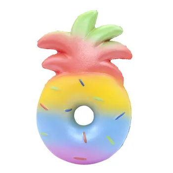 

Skuishy 2019 Slow Rebound Simulation Of Colored Pineapple Donuts Decompression Venting Toy Slow Rising Stress Reliever 5.15