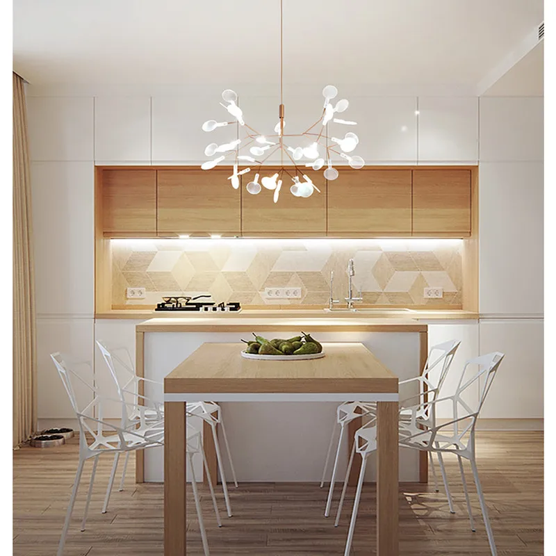  Modern Art Tree Leaves Led Dining Room Pendant Light Nodric Tree Branches Design Studio Light Fixtu - 32991745042