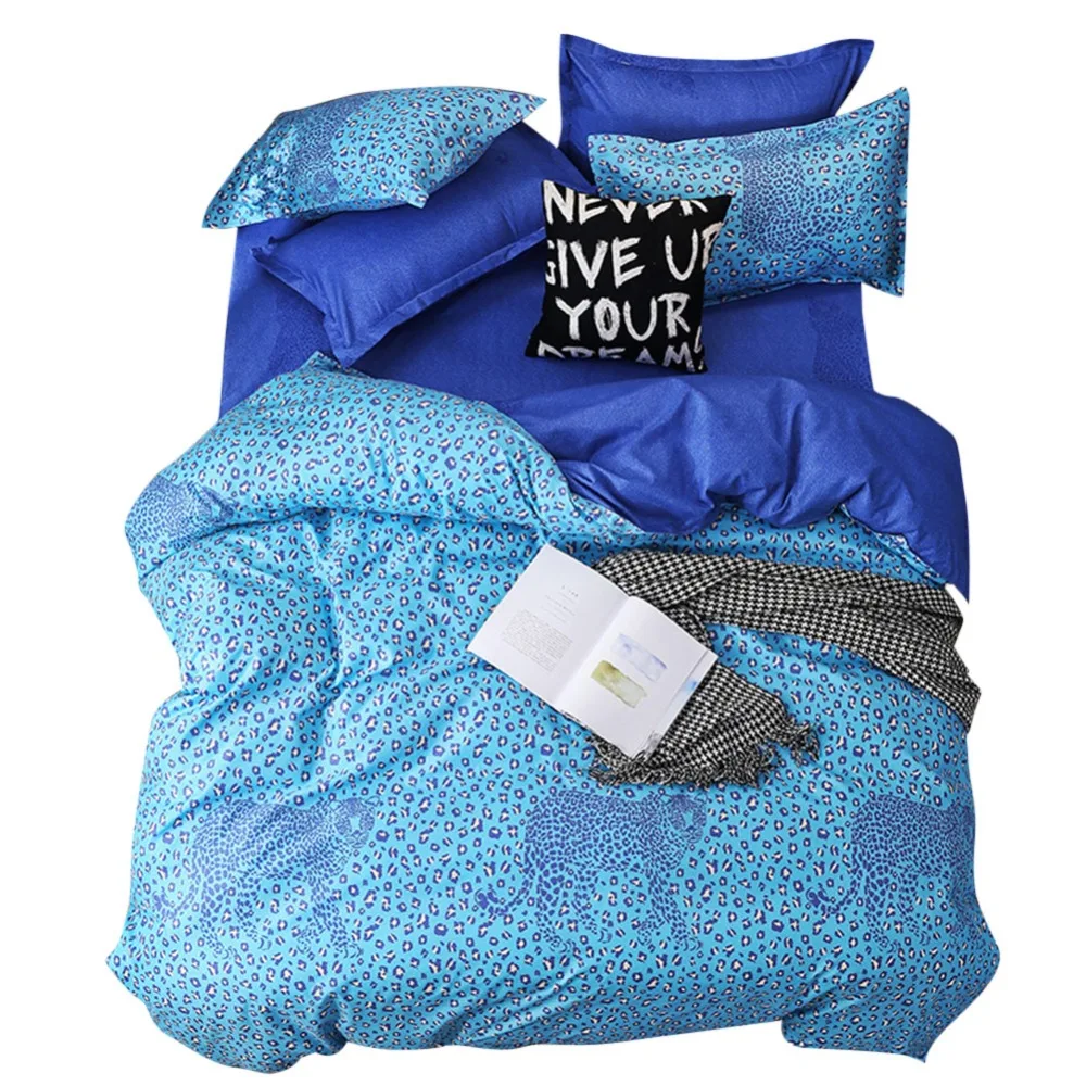 EHOMEBUY 2019 الموضة الحديثة أطقم أغطية أسرة ناعمة الأزرق الأبيض Ieopar ثلاثة أو أربعة مجموعات المنزل فندق غرفة نوم الفراش مجموعات جديد وصول EHOMEBUY 2019 الموضة الحديثة أطقم أغطية أسرة ناعمة الأزرق الأبيض Ieopar ثلاثة أو أربعة مجموعات المنزل فندق غرفة نوم الفراش مجموعات جديد وصول