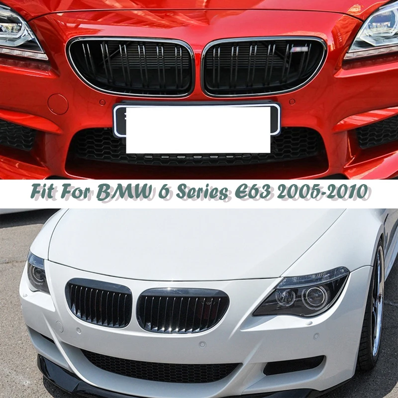 Автомобильные передние гоночные грили для BMW E63 E64 BMW 6 Series Coupe E63 M6 650Ci 645Ci 2003-2010 м аксессуары для мощных характеристик