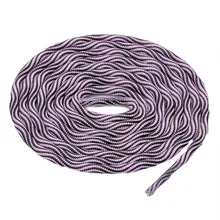 80 см, 100 см, 120 см, круглые двухцветные волнистые шнурки, модная повседневная кружевная обувь со шнуровкой в полоску из полиэстера