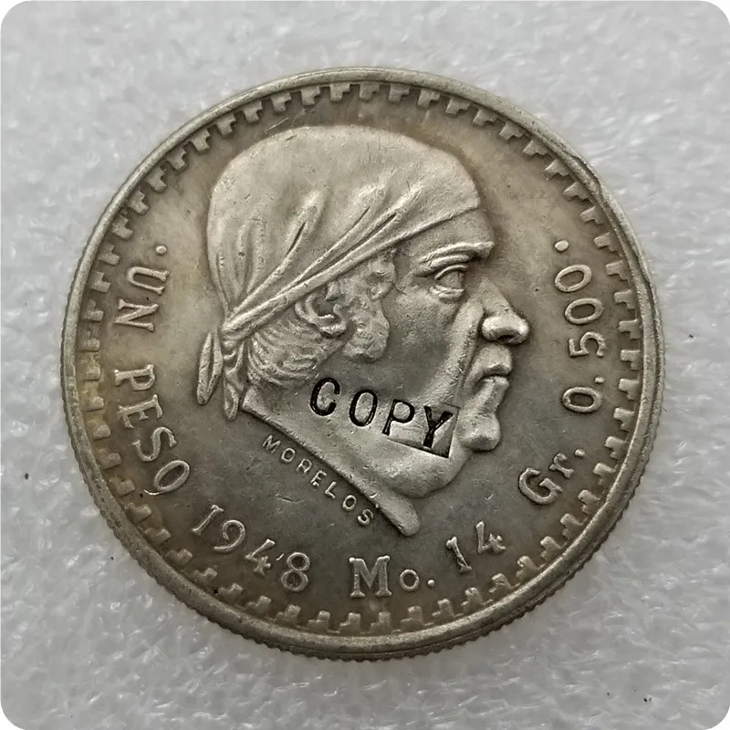 1948 1949 Mexico 1 Peso Copy Commemorative Coins replica Coins Medal