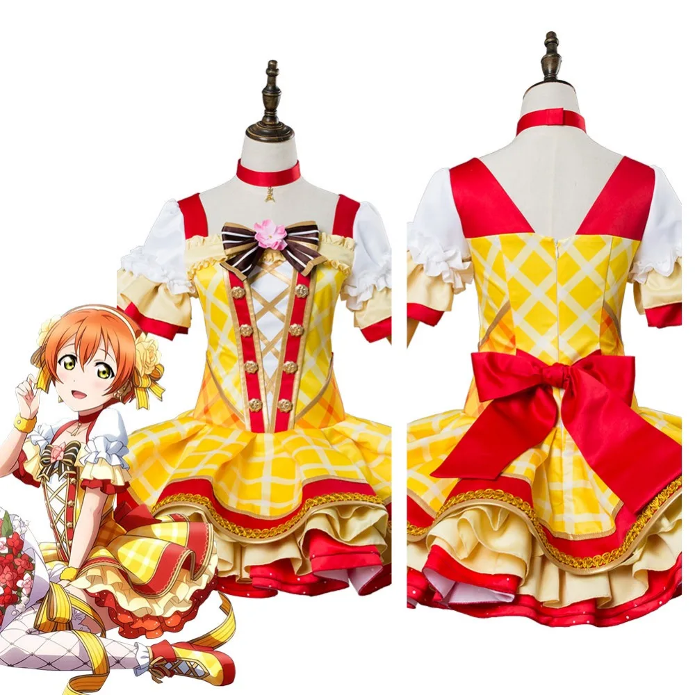 Rin Hoshizora косплей Love Live School Idol Project ASCOSING цветочный букет идолизованный костюм