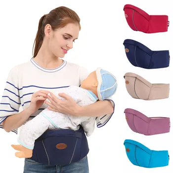 

65-118cm 20KG Baby Hipseat Carrier Waist Stool Walkers Baby Sling Hold Waist Belt Backpack Hip Seat Belt Polyester