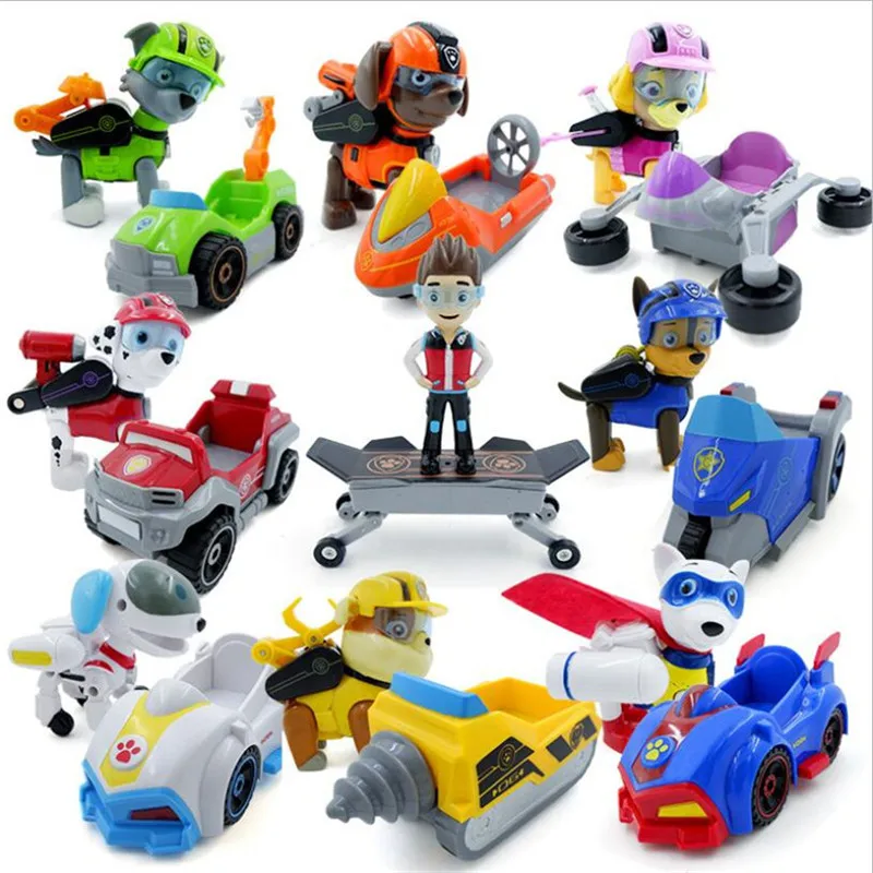 

New Genuine Paw Patrol Dog Anime Puppy Toy With Lighting Music Action Figure Model Patrulla Canina Toys For Children Gifts