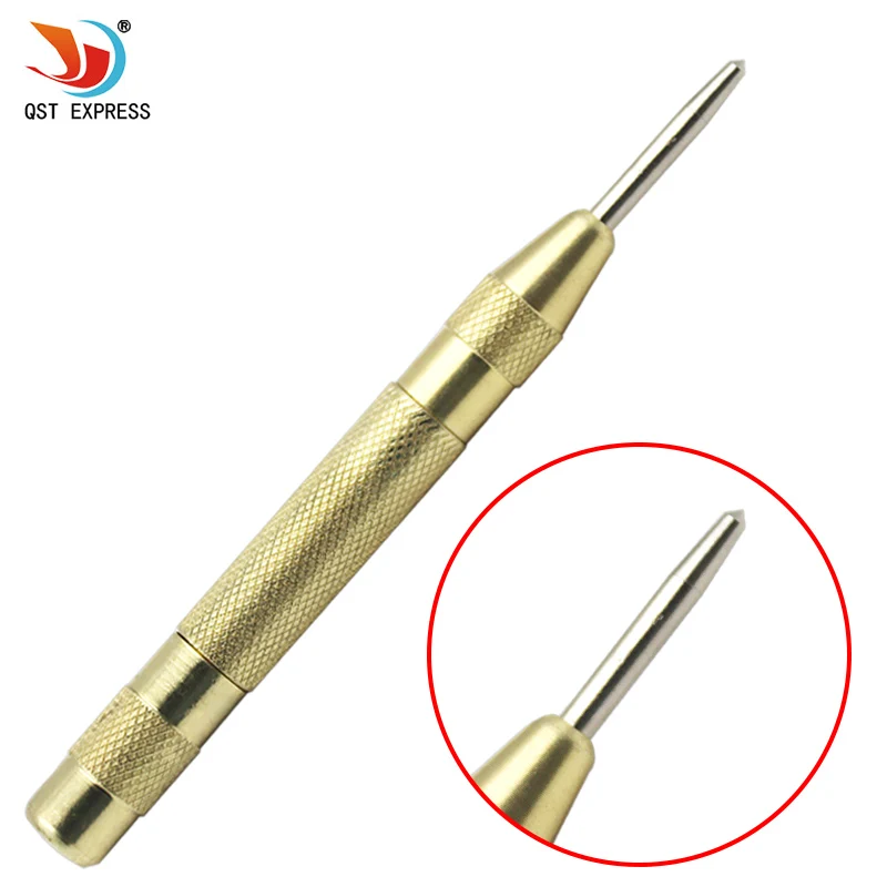 

5 Inch Automatic Center Pin Punch Spring Loaded Marking Starting Holes Tool High Speed Steel Automatic Centre Punch Dot Punch