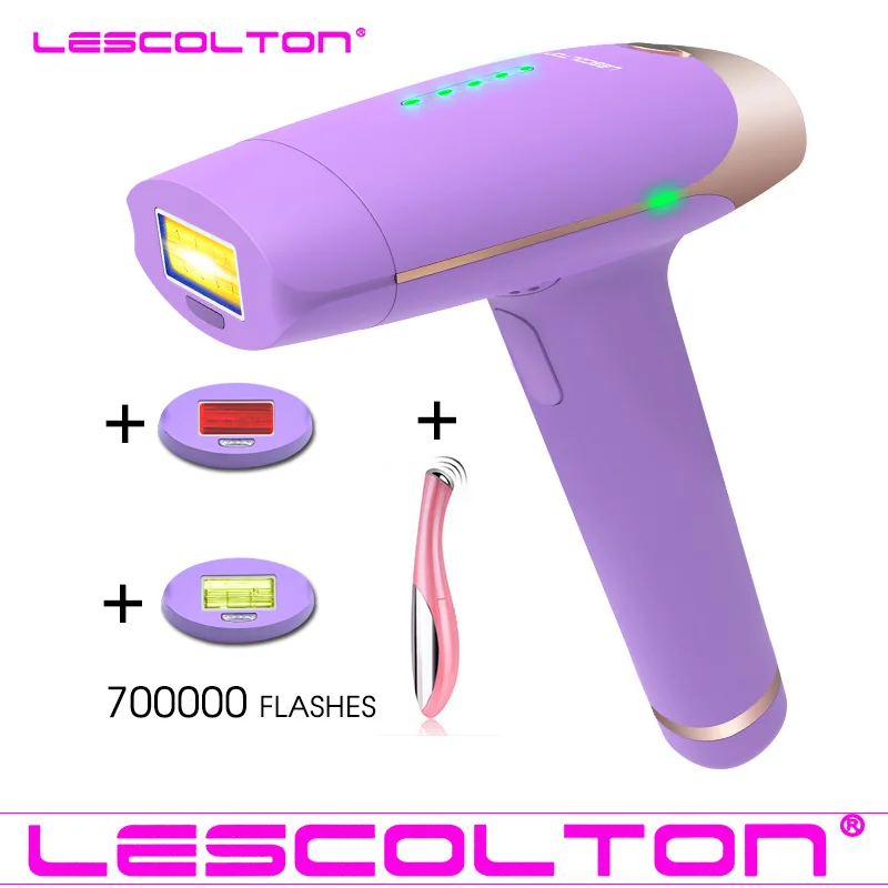 Lescolton 700000 раз лазерная эпиляция машина для тела лица Бикини Женщины постоянная безопасность IPL депилятор бритва инструмент