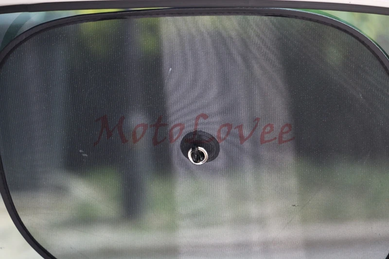 Motolovee 2 шт. автомобильные шторы солнцезащитный козырек черные УФ сетчатые