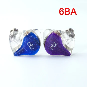 

CTZ DIY Custom Made 6BA Balanced Armature Unit Drivers 0.78mm 2 Pin Earphone DJ Noise Canceling Headphone for iPhone Android
