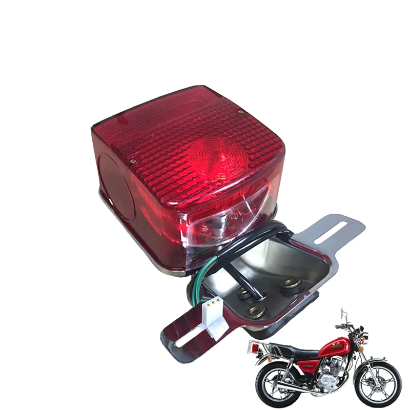 

Free shipping for Suzuki motorcycle parts GN125 tail light 125cc GN125H brake safety signal HJ125-8 brake tail light