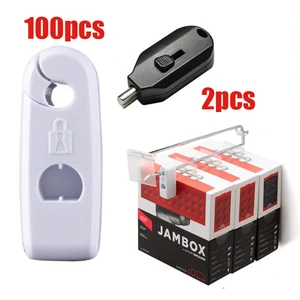 102 xagainst Предотвращающая магазинные кражи пластиковый электронного отслеживания товаров, при заказе от замок, стоплок поймать для защиты от угона развертки дисплей в розничном магазине с Магнитная отмычка ключ - изображение