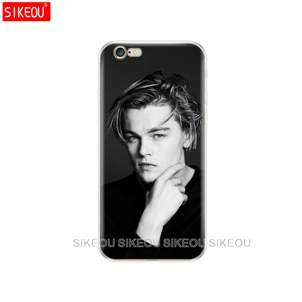 Силиконовый чехол для Iphone 6X8 7 6s 5 5S SE Plus 10 XR XS Max Leonardo Dicaprio young cool|Бамперы| |
