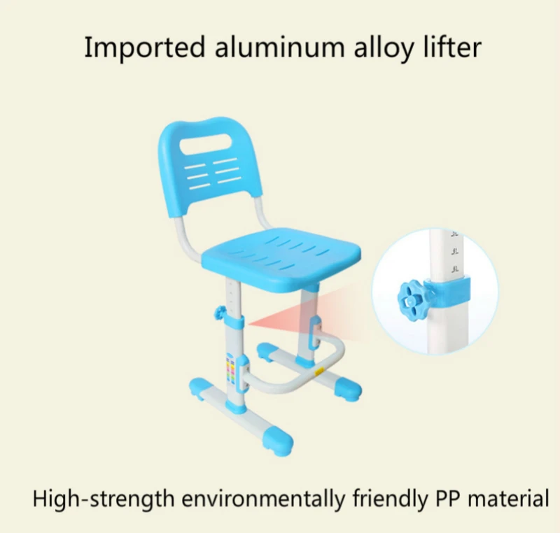 Lifted Kids Chair Non-slipable Study Stool Children's Furniture with Footrest Adjustable Kids Writing Chair Corrective Posture Lifted Kids Chair Non-slipable Study Stool Children's Furniture with Footrest Adjustable Kids Writing Chair Corrective Posture