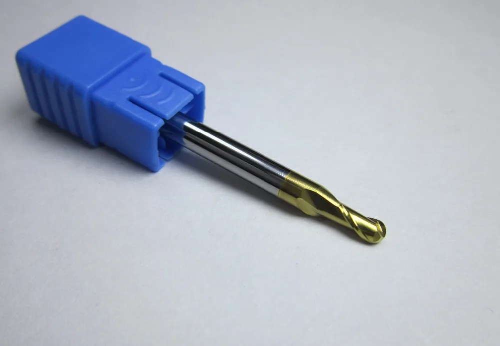 

10PCS diameter 3mm 2 flutes radius 1.5 HRC58 R1.5 Tungsten Carbide Ball Nose End mills CNC machine milling cutter wholesale