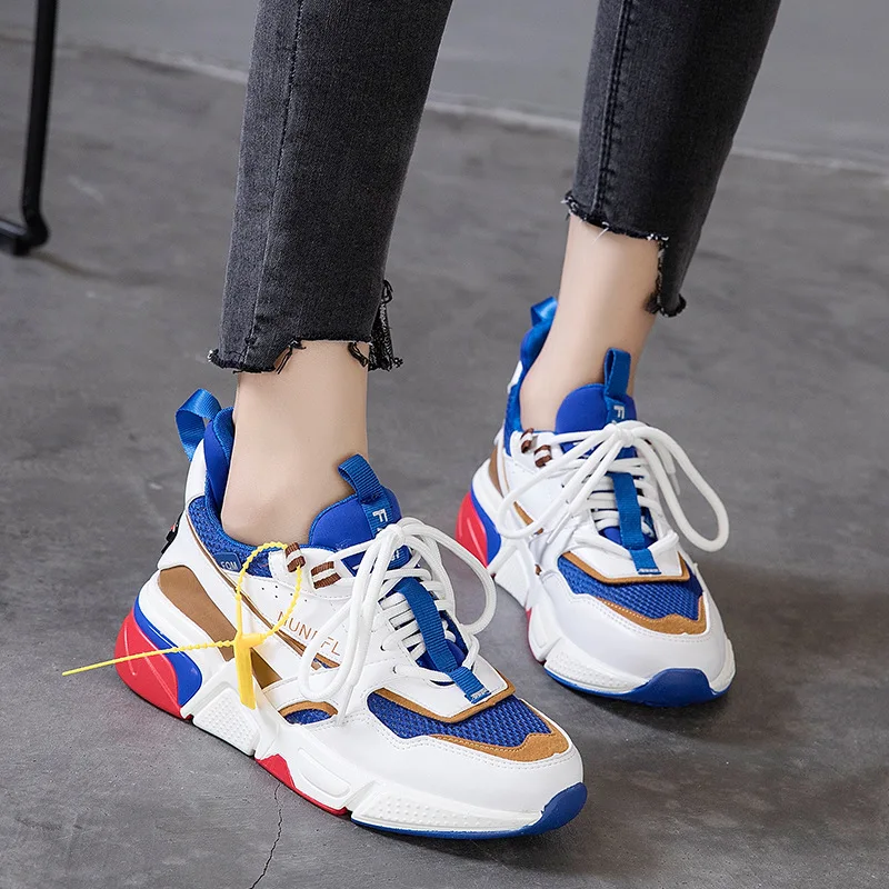 

Jookrrix Real Leather Shoes Women Fashion Brand Mesh Sneakers Lady chaussure Autumn Female footware Girl Flats Cross-tied Soft