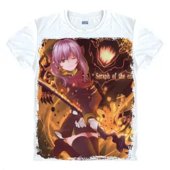 

Seraph of the end T-Shirt Guren Ichinose Shirt custom t shirts Anime Cartoon Gift Kawaii Clothes printed t shirts fashion Hot A