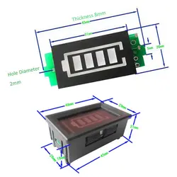3 S 3 серии 12,6 в Мощность уровень литиевых батарея ёмкость синий/зеленый дисплей индикаторный модуль