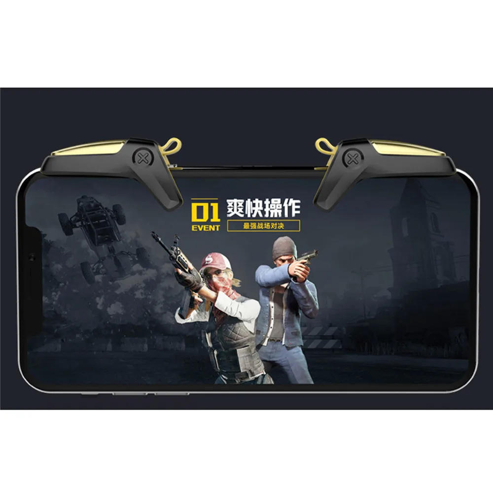 

New PUBG Mobile Game Controller Gamepad Trigger Aim Button L1 R1 Shooter Joystick For iPhone Android Phone Game Pad Accesorios